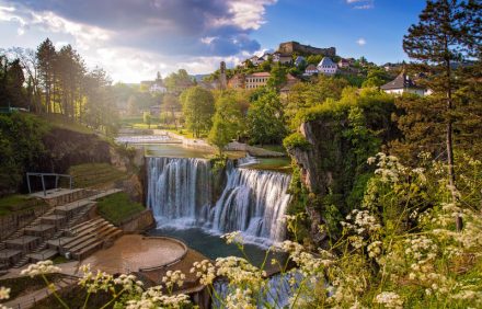 Waterfall in Jajce